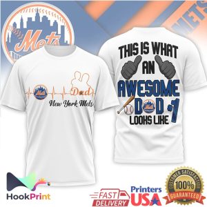 New York Mets MLB This Is What An Awesome Dad Looks Like T Shirt