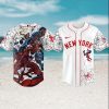 Texas Rangers Spider Man vs Venom Graphic Baseball Jersey Texas Rangers Spider Man vs Venom Graphic Baseball Jersey