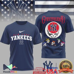 New York Yankees x Grateful Dead Steal Your Face MLB Collaboration Shirt