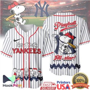 New York Yankees x Peanuts Snoopy All Star Baseball Jersey