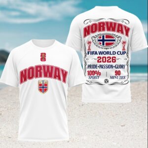 Norway FIFA World Cup 2026 Norwegian Football Spirit T Shirt Norway FIFA World Cup 2026 Norwegian Football Spirit T Shirt