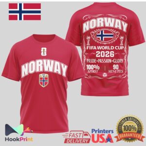 Norway National Team FIFA rld Cup 2026 Pride Passion Glory T Shirt