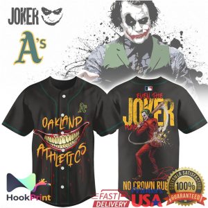 Oakland Athletics Joker Baseball No Crown Rules Joker Theme Jersey