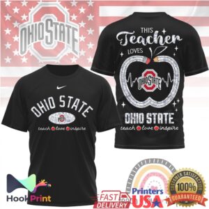 Ohio State Buckeyes This Teacher Loves Buckeyes Teach Love Inspire Vintage Fans Men Women T Shirt Ohio State Buckeyes This Teacher Loves Buckeyes Teach Love Inspire Vintage Fans Men Women T Shirt