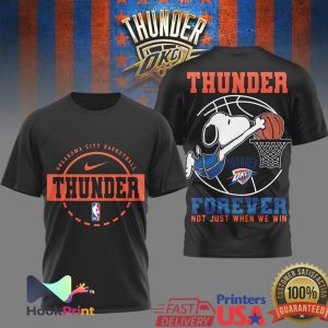 Oklahoma City Thunder Snoopy Forever Not Just When We Win T Shirt Oklahoma City Thunder Snoopy Forever Not Just When We Win T Shirt