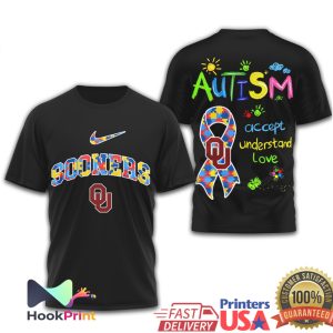 Oklahoma Sooners Autism Awareness Accept Understand Love T Shirt Oklahoma Sooners Autism Awareness Accept Understand Love T Shirt
