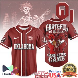 Oklahoma Sooners Grateful Dead Game After Game Baseball Jersey