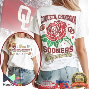 Oklahoma Sooners Mamacita Coqueta Chingona Feliz Dia De La Madre Women T Shirt