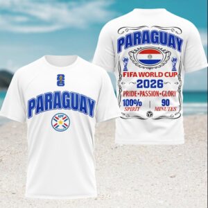 Paraguay FIFA World Cup 2026 National Team Support T Shirt Paraguay FIFA World Cup 2026 National Team Support T Shirt