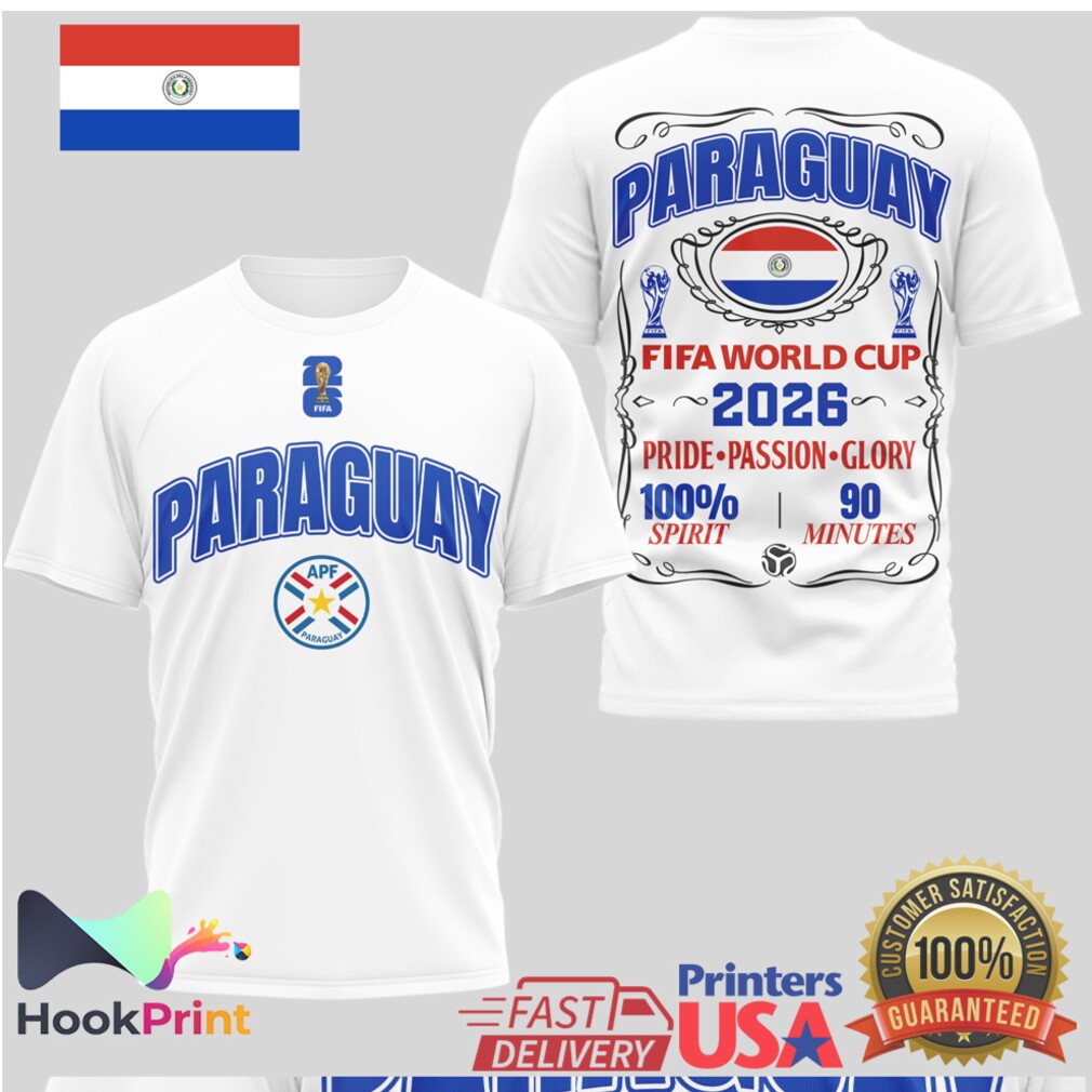 Paraguay National Team FIFA World Cup 2026 Pride Passion Glory Men Women T Shirt Paraguay National Team FIFA World Cup 2026 Pride Passion Glory Men Women T Shirt