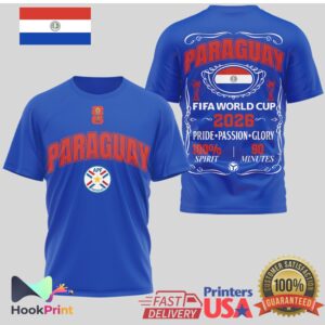 Paraguay National Team FIFA World Cup 2026 Pride Passion Glory Men Women T Shirt