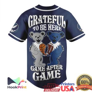 Penn State Nittany Lions Grateful Dead Dancing Bears Baseball Jersey