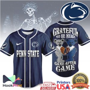 Penn State Nittany Lions Grateful Dead Dancing Bears Baseball Jersey