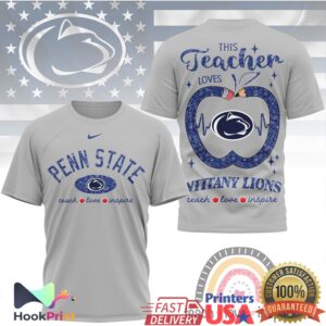 Penn State Nittany Lions This Teacher Loves Nittany Lions Vintage Fans Men Women T Shirt