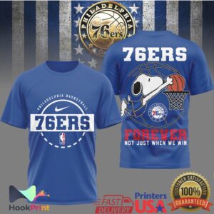 Philadelphia 76ers Basketball Snoopy Forever 2026 T Shirt