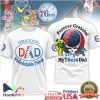 Grateful Dead x Dallas Cowboys Dancing Bear Football Graphic T Shirt Grateful Dead x Dallas Cowboys Dancing Bear Football Graphic T Shirt