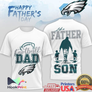 Philadelphia Eagles Football Dad Like Father Like Son Happy Father’s Day Men’s Fan T Shirt Philadelphia Eagles Football Dad Like Father Like Son Happy Father’s Day Men’s Fan T Shirt