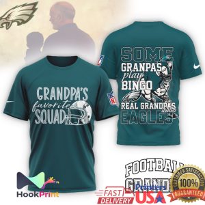 Philadelphia Eagles Grandpa's Favorite Squad Some Grandpas Play Bingo Gift T Shirt