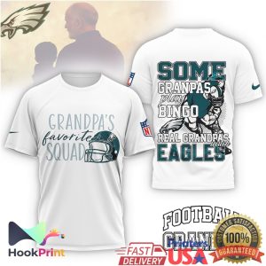 Philadelphia Eagles Grandpa's Favorite Squad Some Grandpas Play Bingo Gift T Shirt