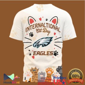 Philadelphia Eagles International Cat Day Cute Paw Print T Shirt Philadelphia Eagles International Cat Day Cute Paw Print T Shirt