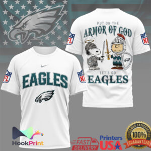 Philadelphia Eagles Put On The Armor Of God Snoopy Charlie Brown 2026 Fans T Shirt Philadelphia Eagles Put On The Armor Of God Snoopy Charlie Brown 2026 Fans T Shirt