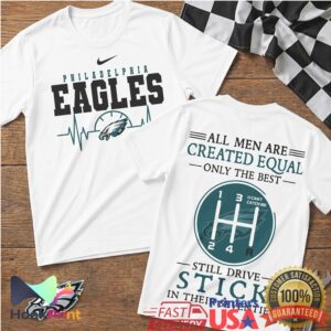 Philadelphia Eagles Stick Shift Graphic NFL Manual Driver T Shirt