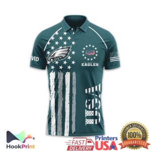 Philadelphia Eagles USA 250th Anniversary 1776 2026 Patriotic Polo Shirt Philadelphia Eagles USA 250th Anniversary 1776 2026 Patriotic Polo Shirt