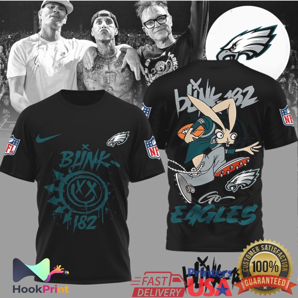 Philadelphia Eagles x Blink 182 Punk Rock Mashup Fan T Shirt Philadelphia Eagles x Blink 182 Punk Rock Mashup Fan T Shirt