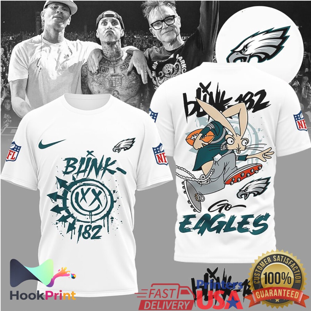 Philadelphia Eagles x Blink 182 Punk Rock Mashup Fan T Shirt Philadelphia Eagles x Blink 182 Punk Rock Mashup Fan T Shirt