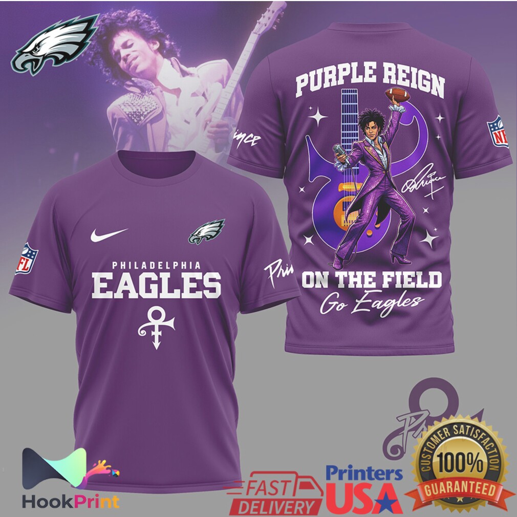 Philadelphia Eagles x Prince Purple Reign On The Field T Shirt Philadelphia Eagles x Prince Purple Reign On The Field T Shirt