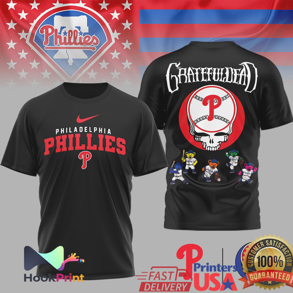 Philadelphia Phillies x Grateful Dead Steal Your Face Baseball Bears Shirt Philadelphia Phillies x Grateful Dead Steal Your Face Baseball Bears Shirt