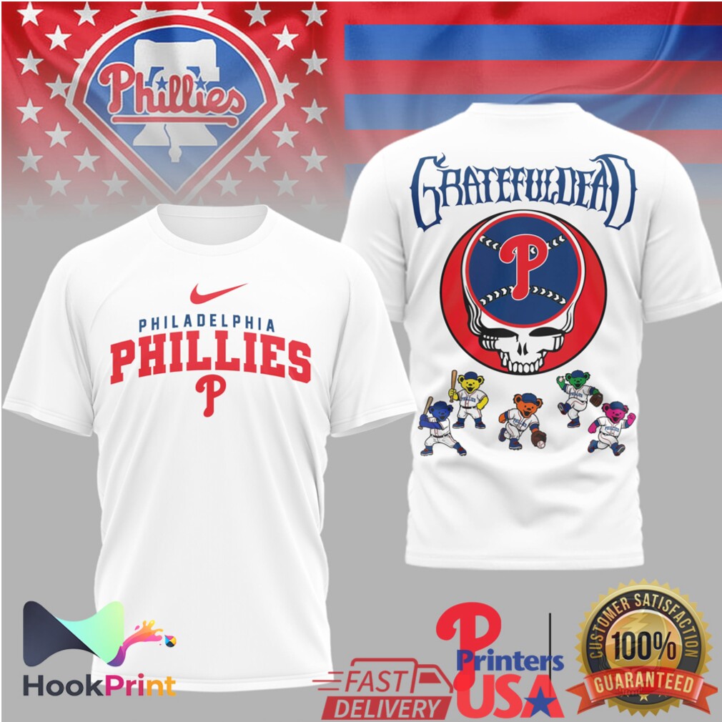 Philadelphia Phillies x Grateful Dead Steal Your Face Baseball Bears Shirt Philadelphia Phillies x Grateful Dead Steal Your Face Baseball Bears Shirt