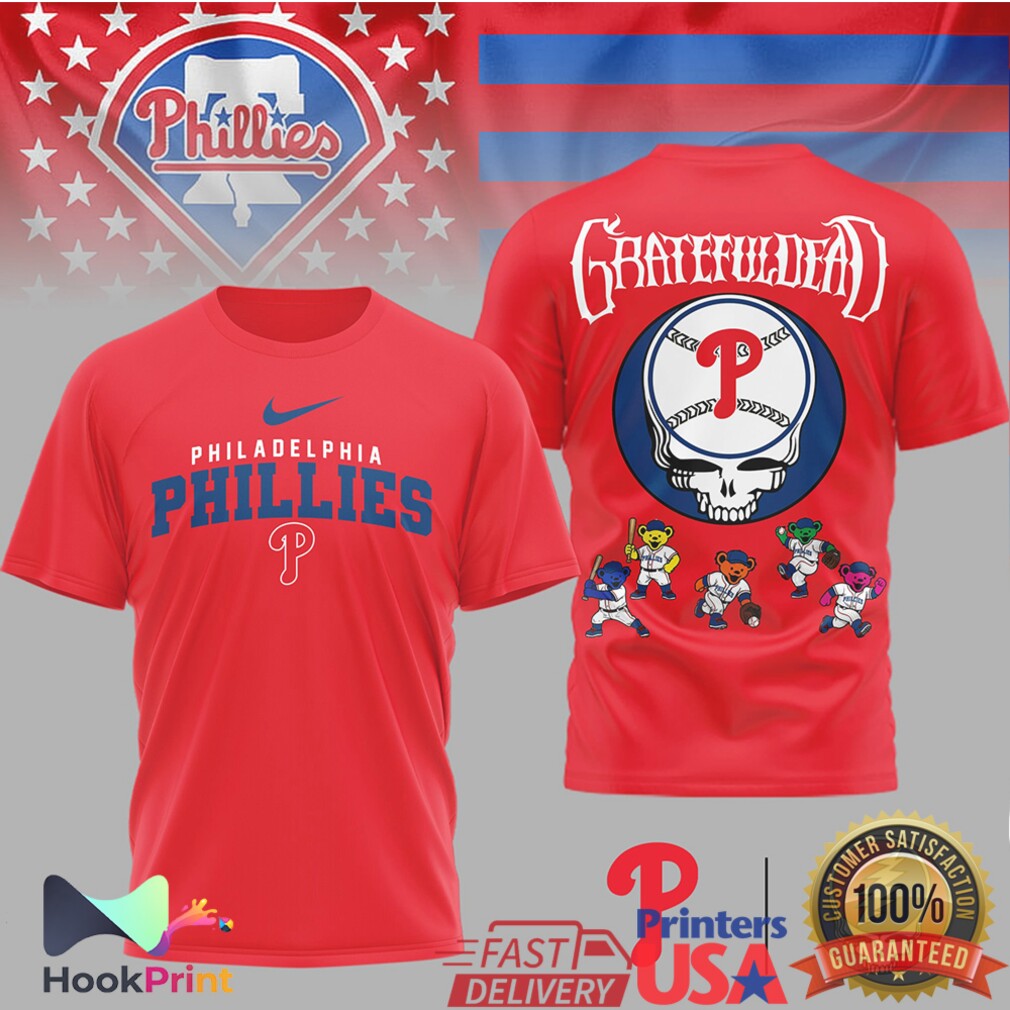 Philadelphia Phillies x Grateful Dead Steal Your Face Baseball Bears Shirt Philadelphia Phillies x Grateful Dead Steal Your Face Baseball Bears Shirt