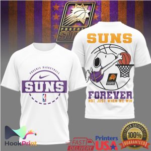 Phoenix Suns Snoopy Forever Not Just When We Win Basketball T Shirt