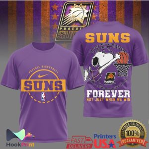 Phoenix Suns Snoopy Forever Not Just When We Win Basketball T Shirt