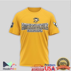 Pittsburgh Penguins Chihuahua I Choose Violence Yellow Hockey T Shirt
