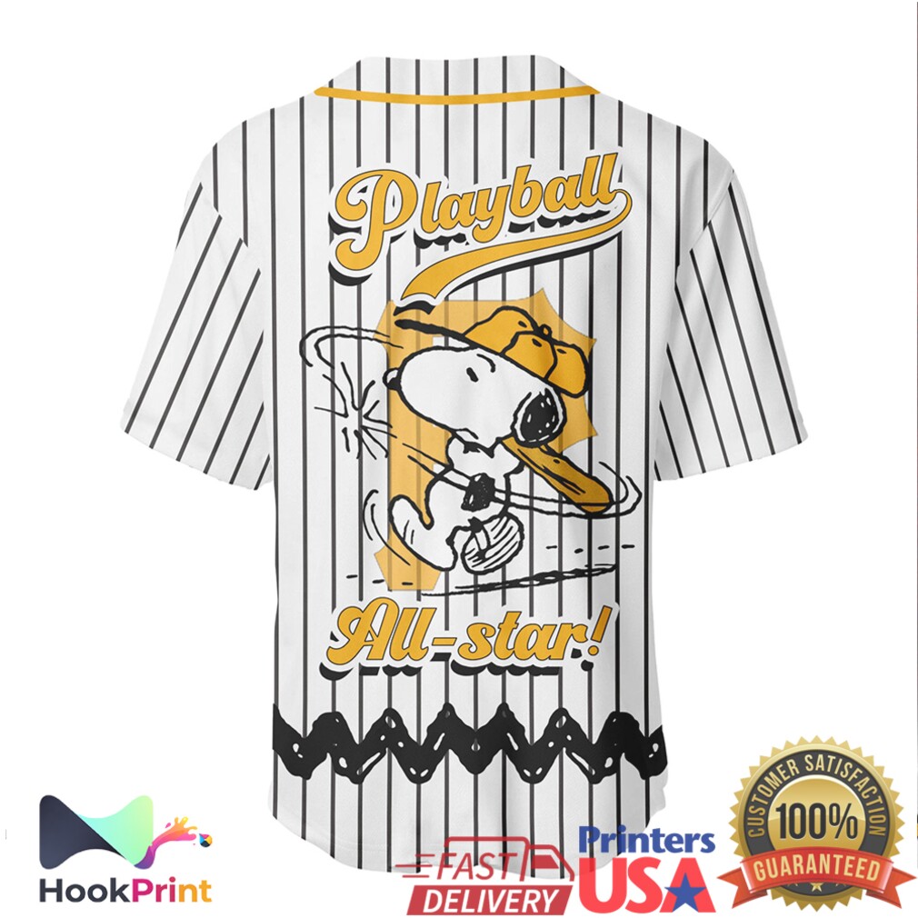 Pittsburgh Pirates Peanuts Snoopy Gang Playball All Star Baseball Jersey Pittsburgh Pirates Peanuts Snoopy Gang Playball All Star Baseball Jersey