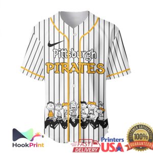 Pittsburgh Pirates Peanuts Snoopy Gang Playball All Star Baseball Jersey