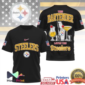 Pittsburgh Slers Bartender Sl City Mixologist Fan Gear T Shirt