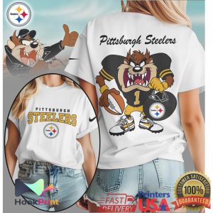 Pittsburgh Slers Looney Tunes Taz Football Graphic T Shirt