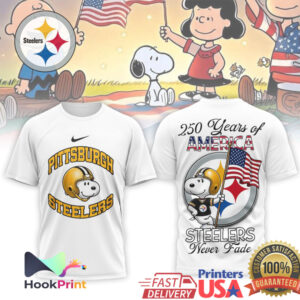 Pittsburgh Slers Snoopy 250 Years of America Patriotic T Shirt