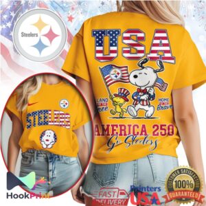 Pittsburgh Slers Snoopy USA America 250 Years Anniversary T Shirt
