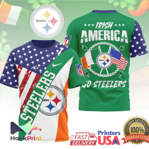 Pittsburgh Steelers Irish America St Patrick’s Day NFL Football Fans Green Vintage T Shirt Pittsburgh Steelers Irish America St Patrick’s Day NFL Football Fans Green Vintage T Shirt