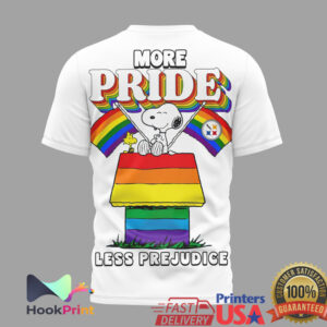 Pittsburgh Steelers More Pride Less Prejudice Snoopy Rainbow 2026 T Shirt