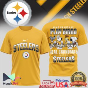 Pittsburgh Steelers Some Grandmas Play Bingo Real Grandmas Watch Steelers 2026 T Shirt Pittsburgh Steelers Some Grandmas Play Bingo Real Grandmas Watch Steelers 2026 T Shirt