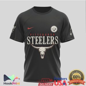 Pittsburgh Steelers Still The Problem Western Bull Skull Black T Shirt Pittsburgh Steelers Still The Problem Western Bull Skull Black T Shirt