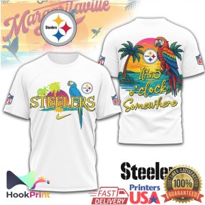Pittsburgh Steelers Tropical Island Parrot NFL Summer T Shirt