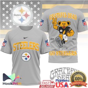 Pittsburgh Steelers x Grateful Dead Dancing Bear NFL T Shirt Pittsburgh Steelers x Grateful Dead Dancing Bear NFL T Shirt