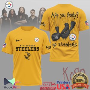 Pittsburgh Steelers x Korn Are You Ready Rock Band Mashup T Shirt Pittsburgh Steelers x Korn Are You Ready Rock Band Mashup T Shirt