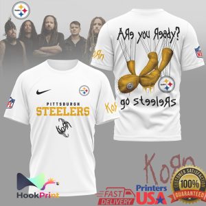 Pittsburgh Steelers x Korn Are You Ready Rock Band Mashup T Shirt